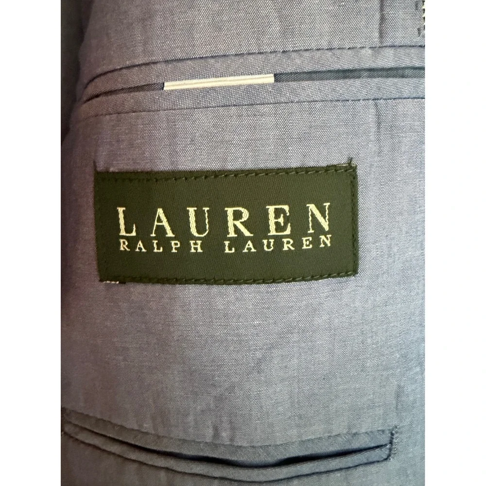 Lauren‎ Ralph Lauren Men's 42R Linen Houndstooth Sport Coat Blazer NWT